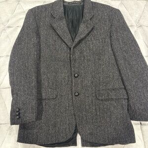 Alexandre Tweed Blazer Men 40 Suit 100% New Pure Wool Jacket Sports Coat Casual